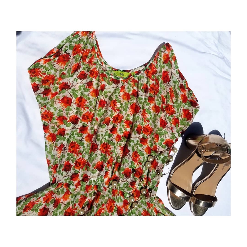 NOI FLORAL DRESS - Picture 4 of 4